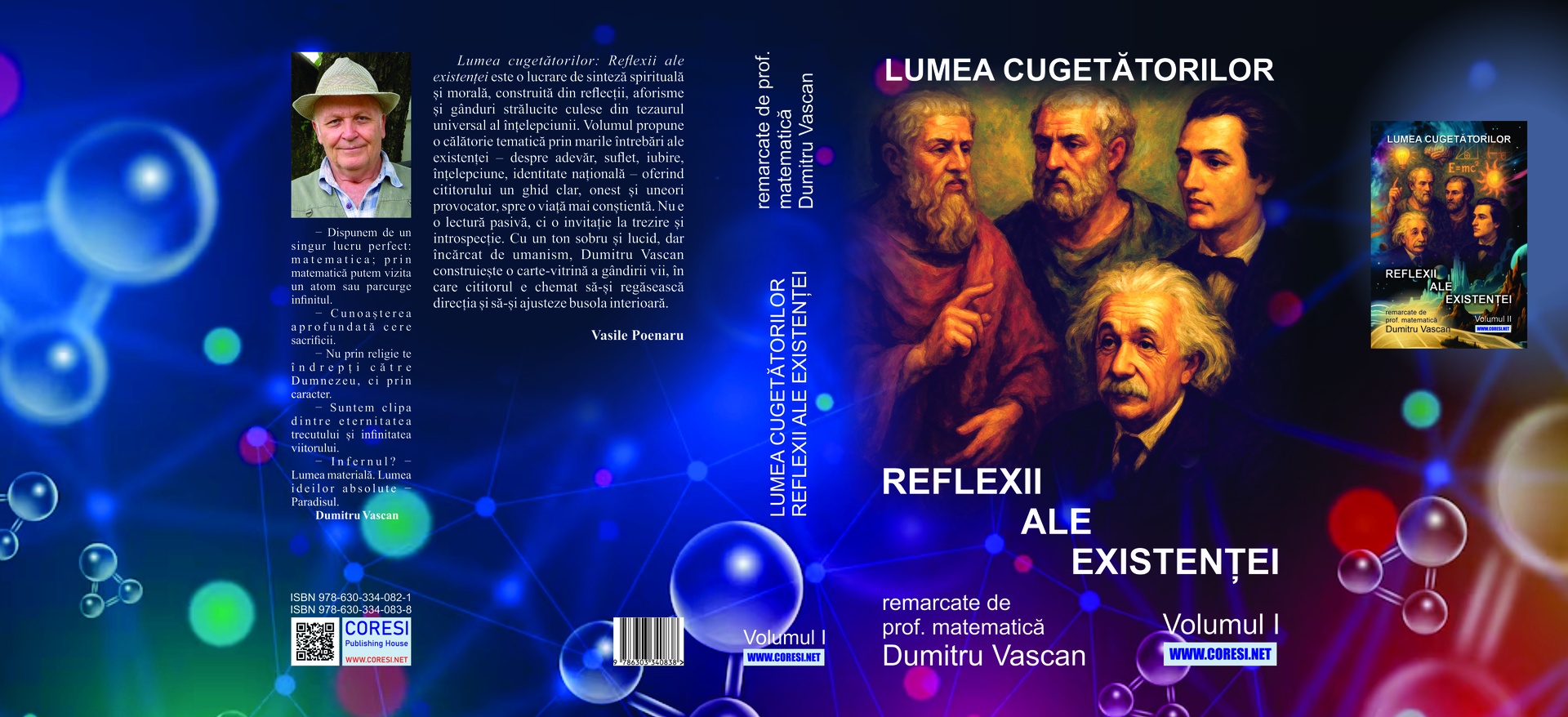 Lumea cugetătorilor. Reflexii ale existenței remarcate de prof. matematică Dumitru Vascan. Vol. l - imagine 3